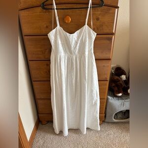 Midi white dress